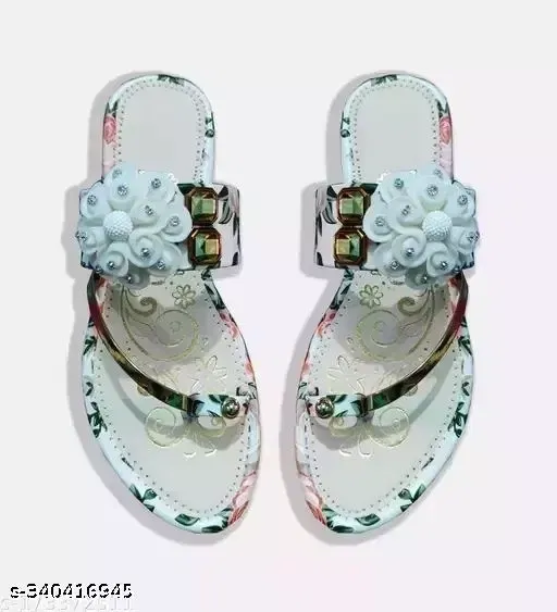 Shipee Women Flat (White, 4)