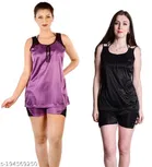 Satin Nightdress Set for Women 
