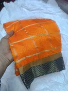 Sana Silk Checkred Saree for Women, Yellow 