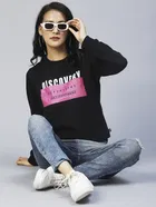 Women's Printed Round Neck Sweatshirt 