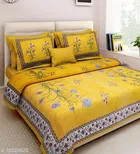 Cotton Queen Bedsheet with 2 Pillow Cover 
