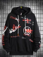 Fleece Printed Hoodie for Men 