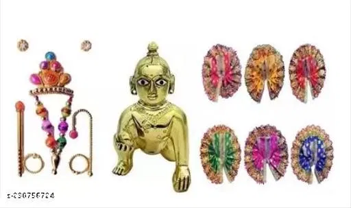 Laddu Gopal Statue, Pack of 8 (Multi)