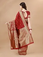Pure Silk Woven Printed Saree for Women 