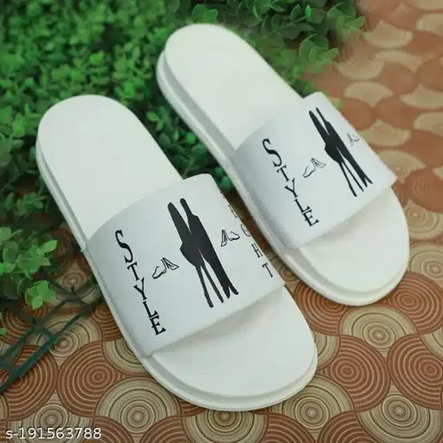Sliders for Men (White, 9)