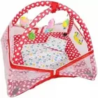 Cotton Bedding Mattress Set with Mosquito Net for Newborn Baby (Multicolor)