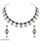 Alloy Necklace with Earrings for Women 