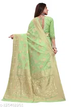 Chanderi Cotton Zari Woven Saree for Women 