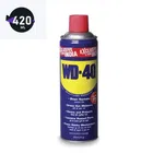 Wd-40 Multipurpose Spray 420Ml, Rust Remover, Cleans Bike Chains, Hinge Lubricant, Loosens Jammed Parts, Degreaser, And Cleaning Agent (Pack Of 1)