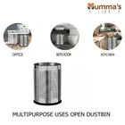 Mumma's LIFE Stainless Steel Dustbin, Silver 