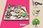 Wooden Birds Puzzle Board Game for Kids 