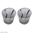 Non-woven Laundry Basket, Gray ,  