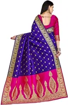 Banarasi Silk Jacquard Print Saree for Women 