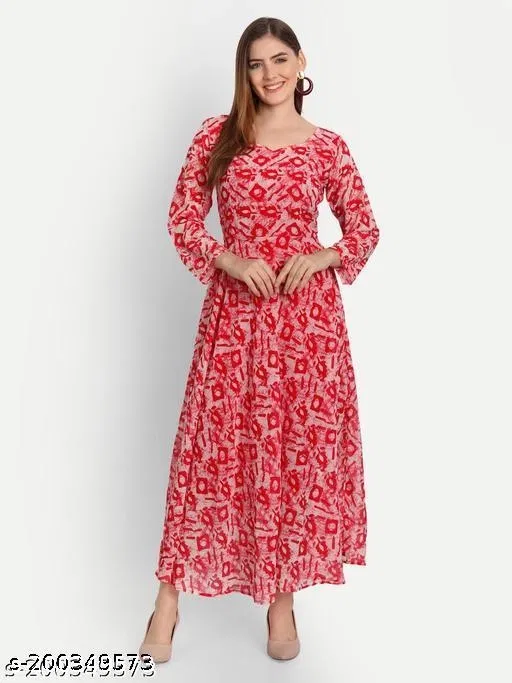 Voguish Dresses for Women (Multicolor, 4XL)
