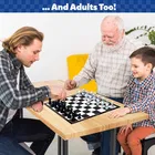Little Berry Classic Chess for Kids & Adults | Beginner Chess Set with 14” Inch Foldable Chess Board & Chess Piece 