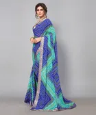 Georgette Printed Saree for Women 
