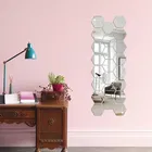 Acrylic Hexagon Shaped Wall Mirror Stickers 