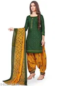 Cotton Printed Salwar Suit for Women 