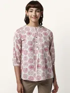 Rayon Floral Print Short Kurti for Womens 