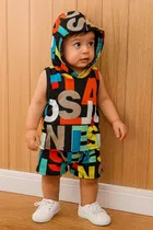 Cotton Blend Printed Clothing Set for Boys 