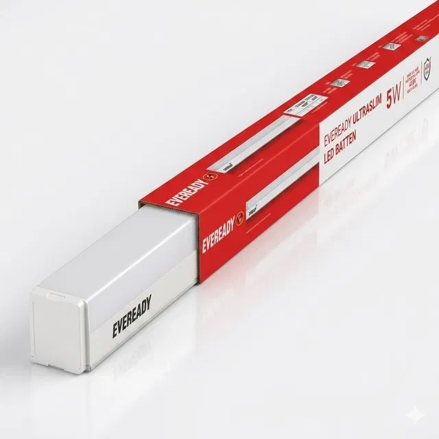 Eveready 5W 1 ft Batten Tubelight [3000K, Yellow]