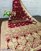 Super Net Zari Woven Saree for Women 
