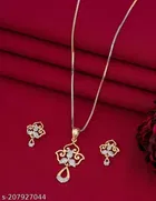 Alloy Necklace with Earrings for Women 
