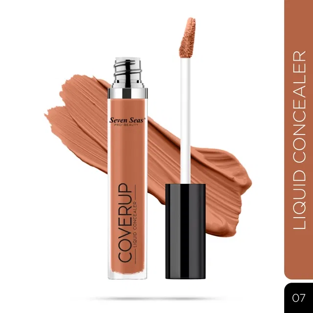 Seven Seas Coverup Liquid Concealer, Orange (7 ml)