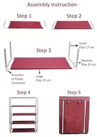 Multipurpose 5-Tiers Shoe Rack 