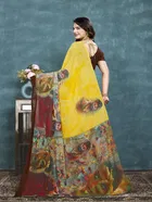 Georgette Printed Saree for Women 