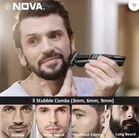 Nova NHT 1076 Runtime: 30 min Trimmer for Men [Black and Grey]