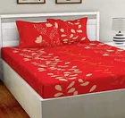 Polycotton Double Bedsheet with 2 Pillow Cover 