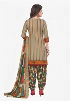 Floral Crepe Punjabi Suit Material for Women 