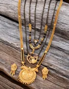 Combo of 4 Pcs Mangalsutras with Earrings Set for Women 