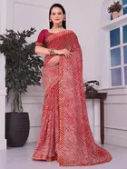 Georgette Printed Saree for Women 