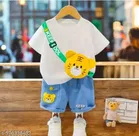 Cotton Blend Printed Clothing Set for Boys 