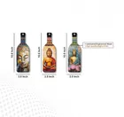 Akarts Meditating Buddha MDF painting set of 3