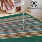 Status Polypropylene Door Mat with Anti Slip Backing 38x58cm Green