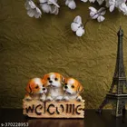 Resin Welcome Dog Showpiece 