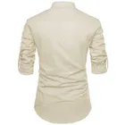 Trendy Cotton Full Sleeves Short Kurta For Men 