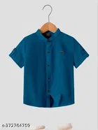 Solid Short Sleeve Shirt for Boys 