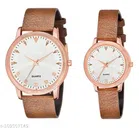 Analog Watch for Couple (Multicolor, Pack of 2)