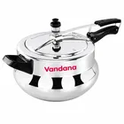 Vandana 5.5 L Handi Aluminium InnerLid Pressure Cooker Gas Stovetop Compatible 
