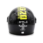 Konika Full Face Helmet ISI Marked strap for Bike & Scooty Riding Motorbike Helmet  