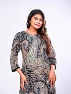 Rayon Printed Women's Kurta with Pant Set 