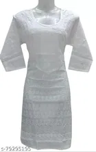 Cotton Embroidered Kurti for Women 