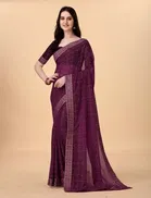 Silk Embroideried Saree for Women 