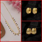 Alloy Chain with 2 Pair Earrings for Women 