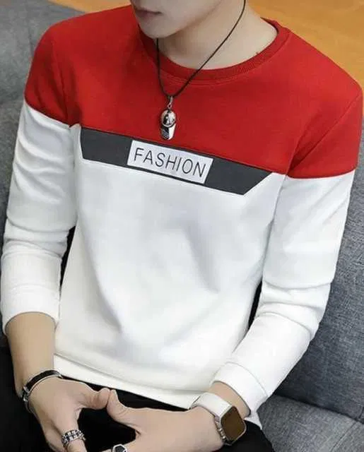 Best Hot Selling Cotton Blend Full Sleeves T-Shirt For Men (Multicolor, L) (R-110)