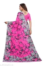 Georgette Floral Print Saree for Women 